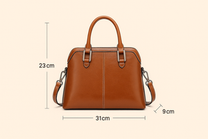 Classic Leather Shoulder & Handbag – Sac à bandoulière et à main en cuir classique
