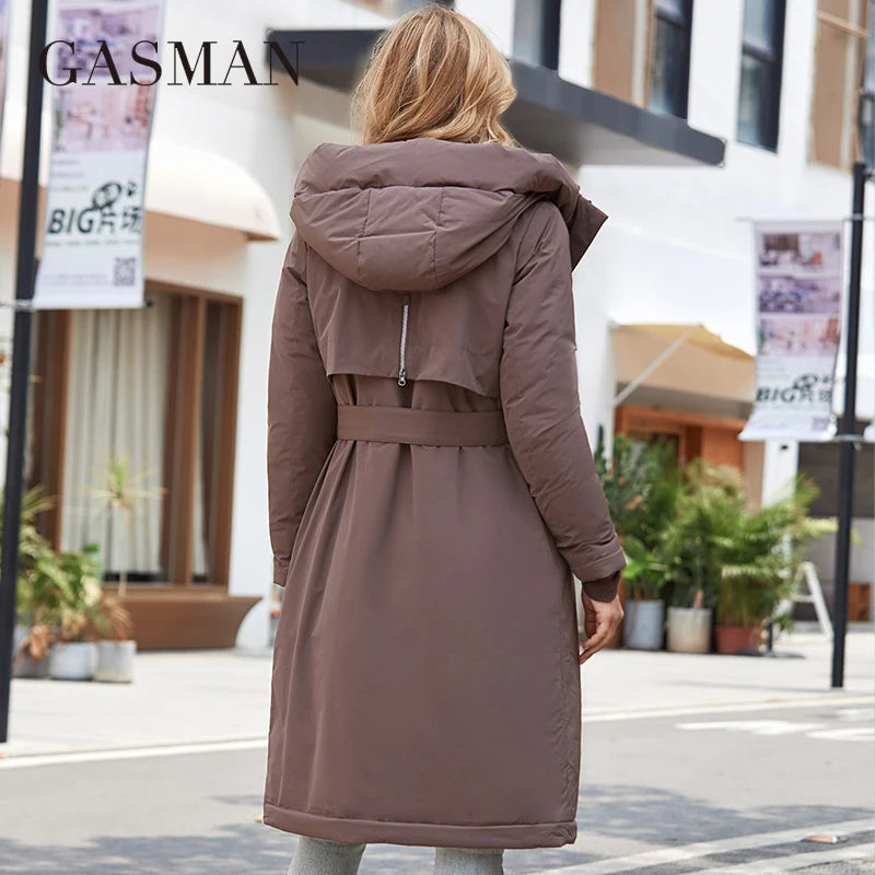 Long Hooded Winter Coat – Insulated, Windproof Warmth