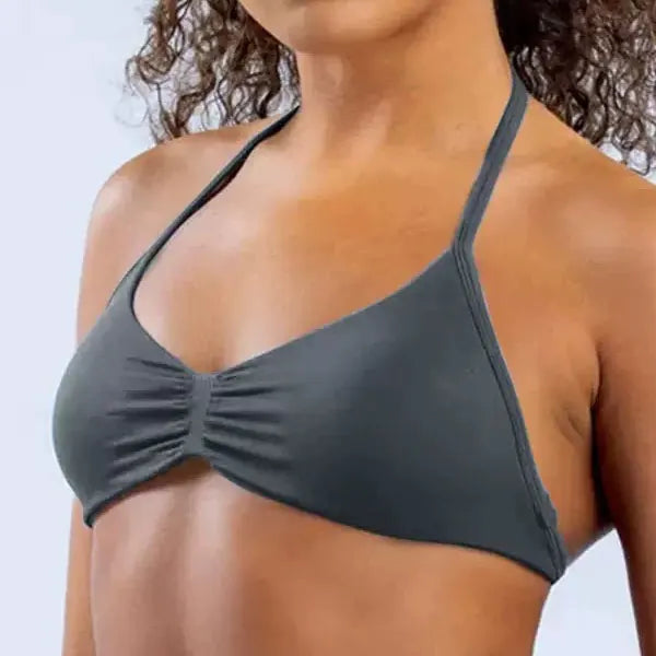With Logo DF Women Seamless Halter Sports Bra Deep V | OWNLUXE