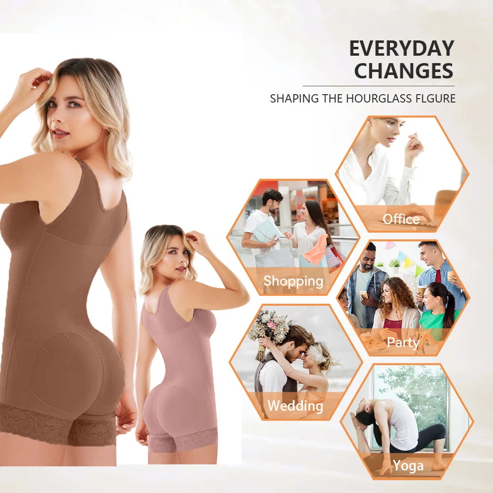 High Compression Full Body Shaper for Postpartum & Waist