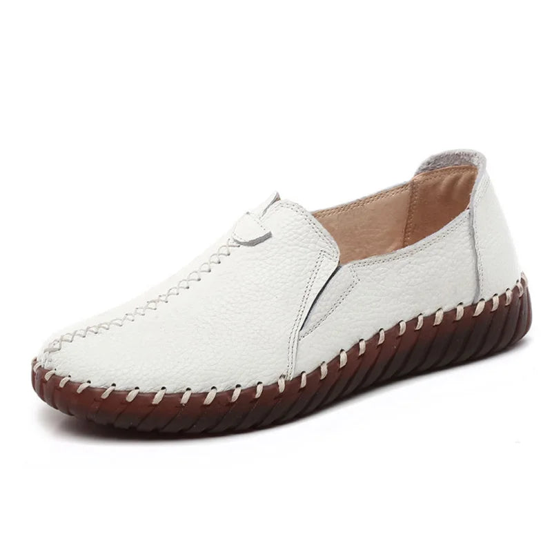 Women's Leather Vintage Loafers (Wb134 Black A) – Shop at OWNLUXE