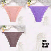 3-Piece Cotton Lace Brief Set | OWNLUXE