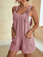 Load image into Gallery viewer, Women&#39;s Summer Romper with Lace Up Detail

