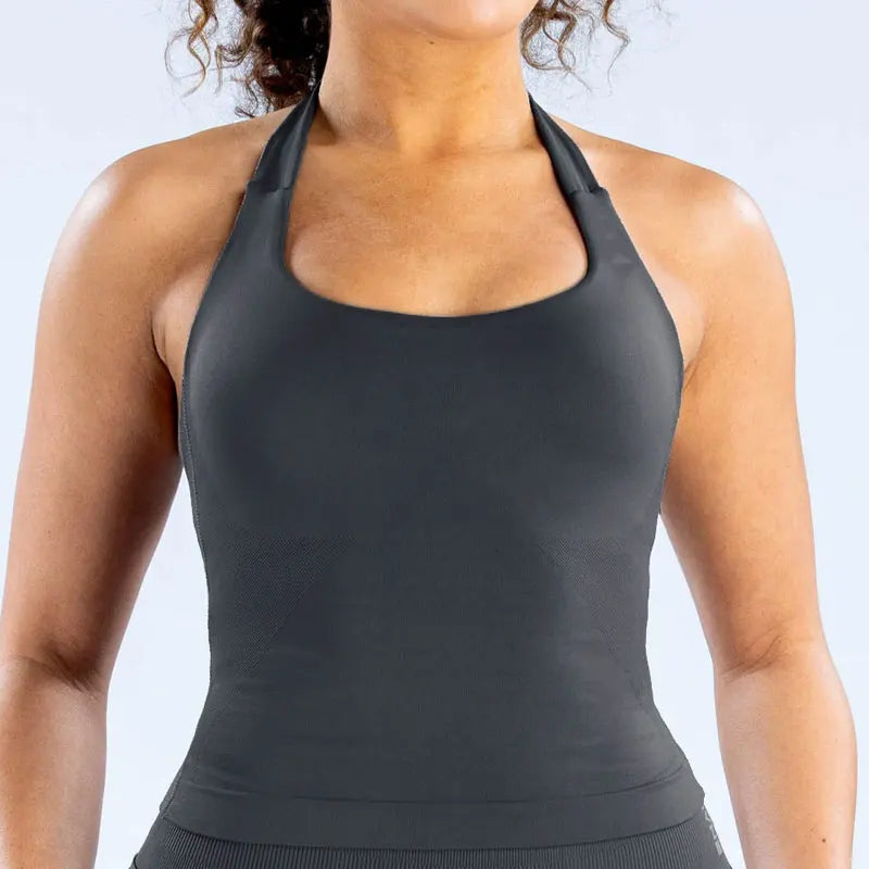 Built-In Bra Seamless Nylon Yoga Tank Top | OWNLUXE