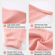 3-Piece Cotton Lace Brief Set | OWNLUXE