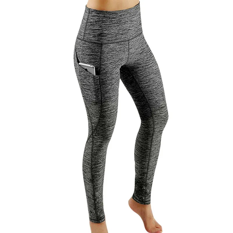 High-Waist Yoga Tummy-Control Ruched Leggings | OWNLUXE