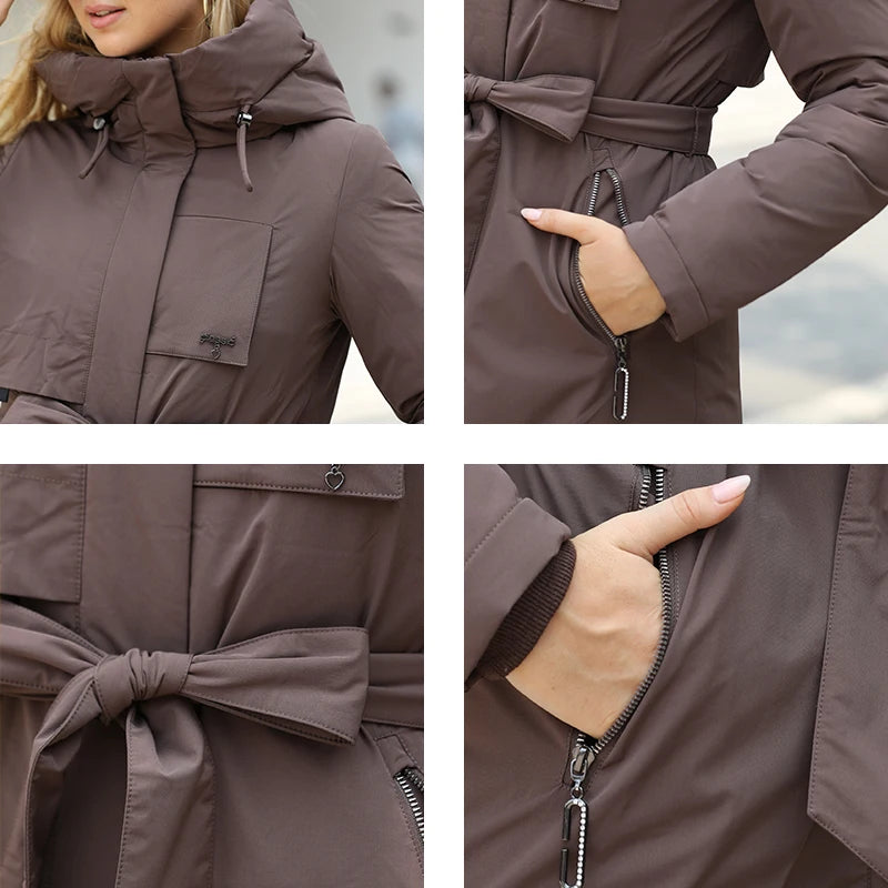 Long Hooded Winter Coat – Insulated, Windproof Warmth