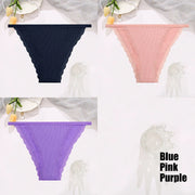 3-Piece Cotton Lace Brief Set | OWNLUXE