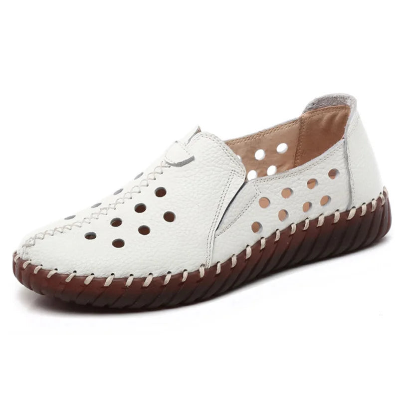 Women's Leather Vintage Loafers (Wb134 Black A) – Shop at OWNLUXE