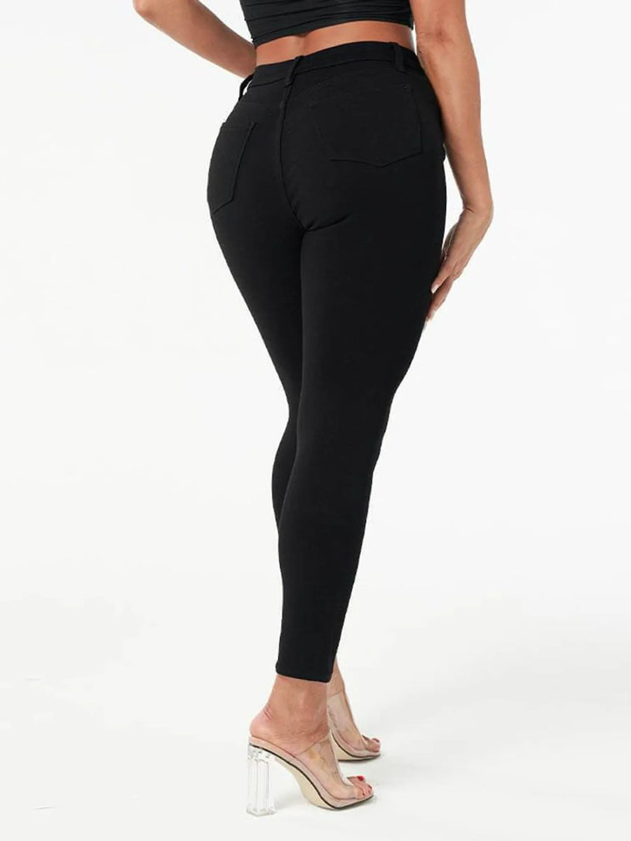 High-Waist Skinny Denim Jeans | OWNLUXE