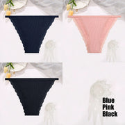 3-Piece Cotton Lace Brief Set | OWNLUXE