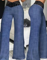 High Waist Solid Color Wide Leg Pants Summer Chic Loose | OWNLUXE