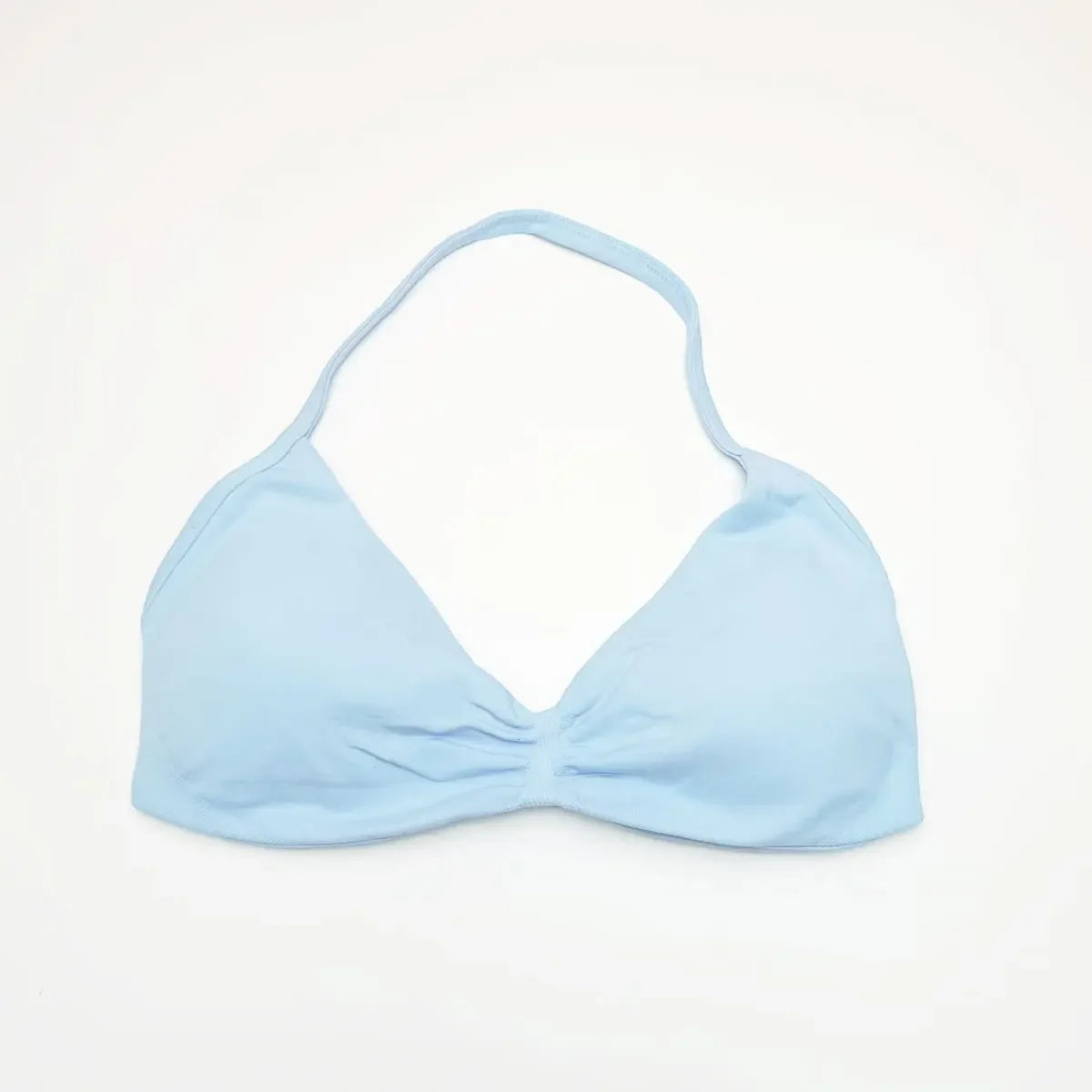 With Logo DF Women Seamless Halter Sports Bra Deep V | OWNLUXE