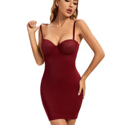 Shapewear Slip Dress with Bra – Tummy Control Body Shaper