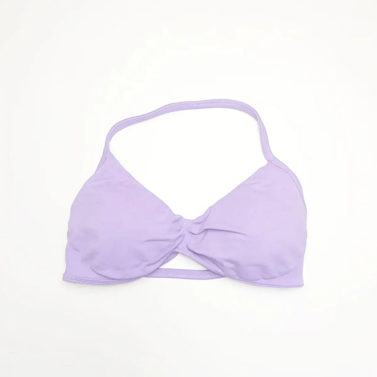 With Logo DF Women Seamless Halter Sports Bra Deep V | OWNLUXE