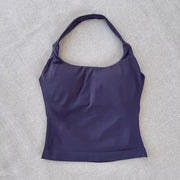 Built-In Bra Seamless Nylon Yoga Tank Top | OWNLUXE