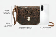 Johnature Crazy Horse Leather Crossbody Bag - Retro Cowhide | OWNLUXE