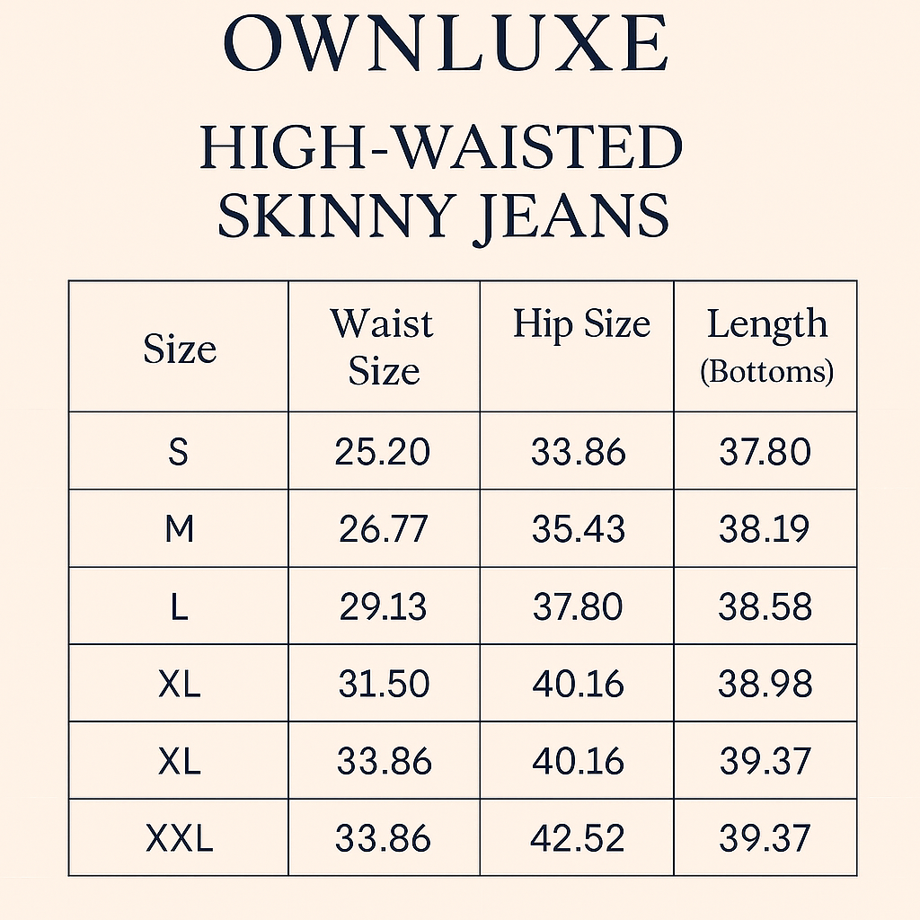 🔹 Smooth Fit, Sleek Look – High-Rise Skinny Jeans | Coupe Parfaite, Look Élancé – Jean Skinny Taille Haute