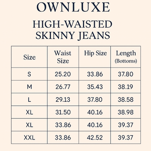 🔹 Smooth Fit, Sleek Look – High-Rise Skinny Jeans | Coupe Parfaite, Look Élancé – Jean Skinny Taille Haute