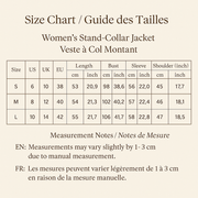 Women’s Stand-Collar Cotton Jacket – Lightweight Layer