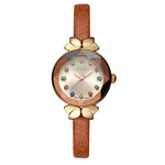 Load image into Gallery viewer, Women&#39;s Leather Strap Quartz Wristwatch – Elegant, Water Resistant &amp; Fashionable
