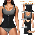 Load image into Gallery viewer, Women Waist Trainer Vest with Zipper &amp; Sauna Effect
