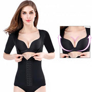 Seamless Short-Sleeve Shapewear Top Waist & Abdomen