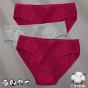 Women's Cotton Jacquard Low-Rise Briefs | 6 Colours | OWNLUXE