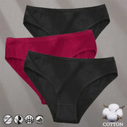 Women's Cotton Jacquard Low-Rise Briefs | 6 Colours | OWNLUXE