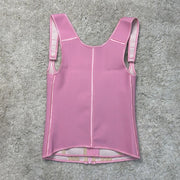 Double Compression Pink Latex Steel Boned Hourglass Flat | OWNLUXE