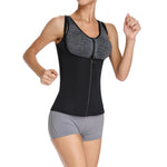 Load image into Gallery viewer, Women Waist Trainer Vest with Zipper &amp; Sauna Effect
