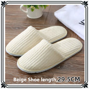 Disposable Hotel Spa Slippers – 5 Pairs Plush Cotton Slides