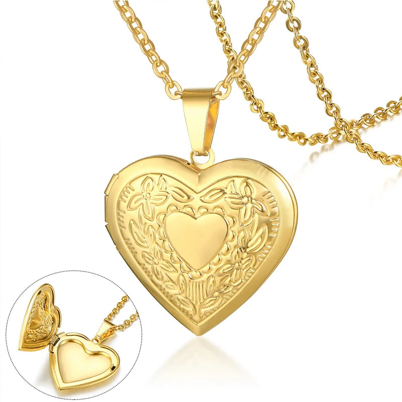Stainless Steel Heart Locket – Personal Keepsake (Style 3) | OWNLUXE