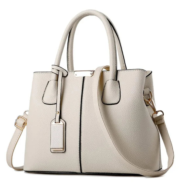 Soft PU Casual Tote Bag - Everyday Fashion Handbag with Pockets