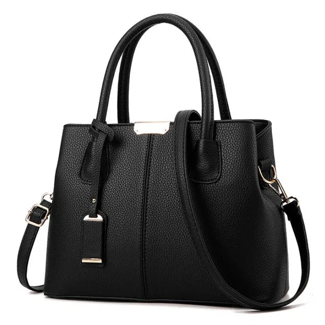 Soft PU Casual Tote Bag - Everyday Fashion Handbag with Pockets