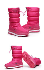 Load image into Gallery viewer, Mid-Calf Platform Snow Boots / Bottes de neige mi-mollet à plateforme
