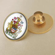 Canada Map Flag National Emblem Brooch - Lapel Pin Badge for Clothing & Official Use
