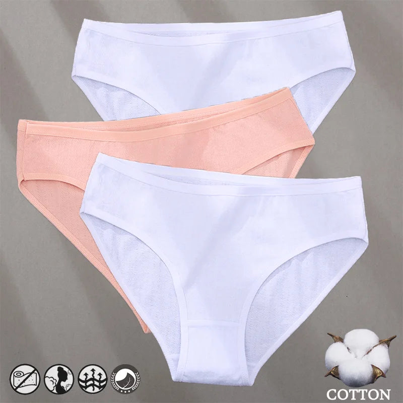 Women's Cotton Jacquard Low-Rise Briefs | 6 Colours | OWNLUXE