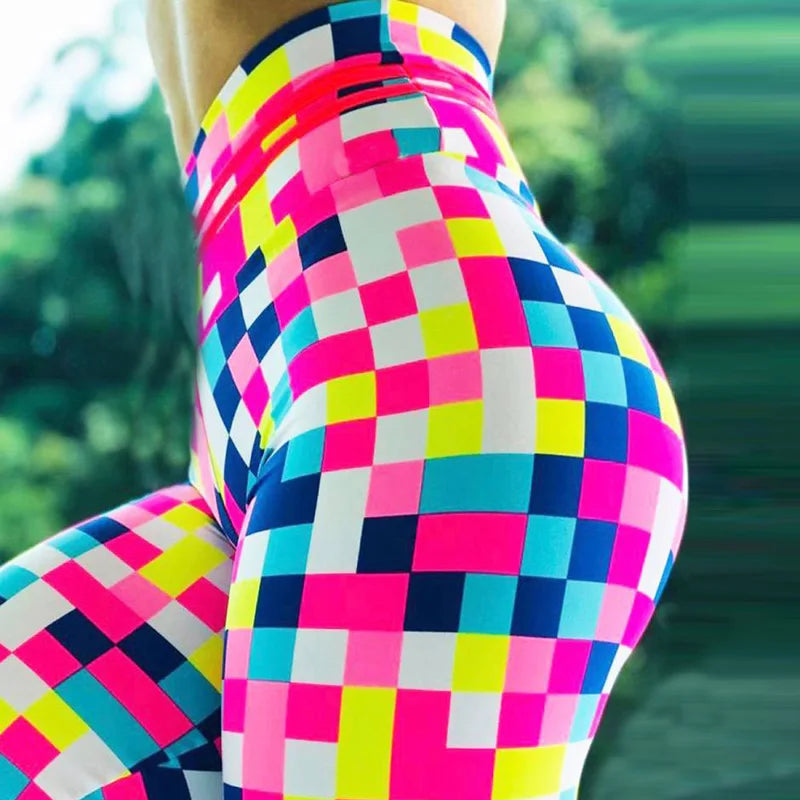 Women's Yoga Pants S-XXXL Plus Size Leggings Sport 3D Printed Stretchy  High Waist Fitness Legging Slim Stretch Running Pants