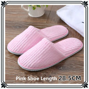 Disposable Hotel Spa Slippers – 5 Pairs Plush Cotton Slides