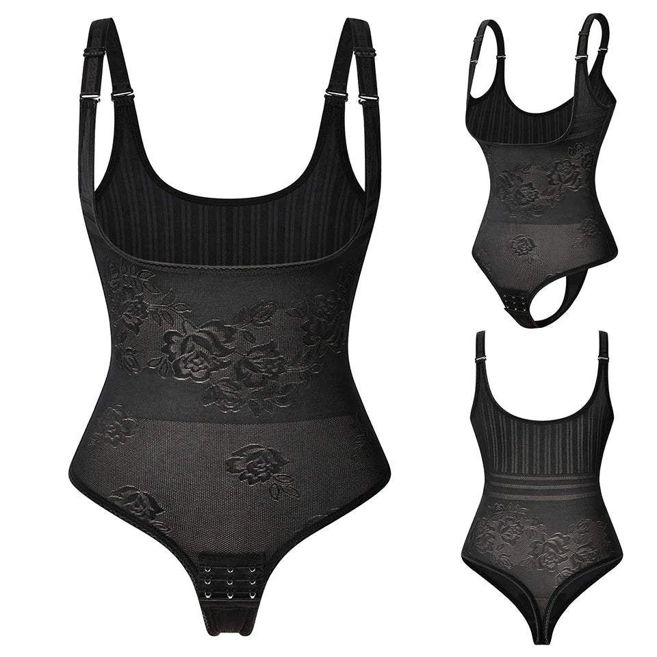 Shapewear Bodysuit - Tummy Control Thong Body Shaper for Women