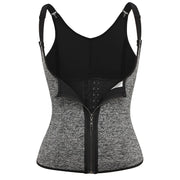 Women Waist Trainer Vest with Zipper & Sauna Effect
