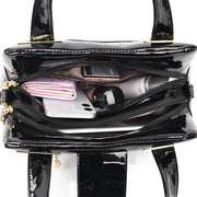 Women’s Patent Leather Shoulder Bag – Alligator Pattern Tote