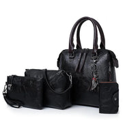 4-Piece Luxury Tassel Handbag Set - Premium Vegan Leather Shoulder Bag Collection | OWNLUXE