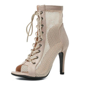 Women's Stiletto High-Heel Peep-Toe High Heels | OWNLUXE