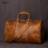Leather Vintage Large-Capacity Travel Bag | OWNLUXE