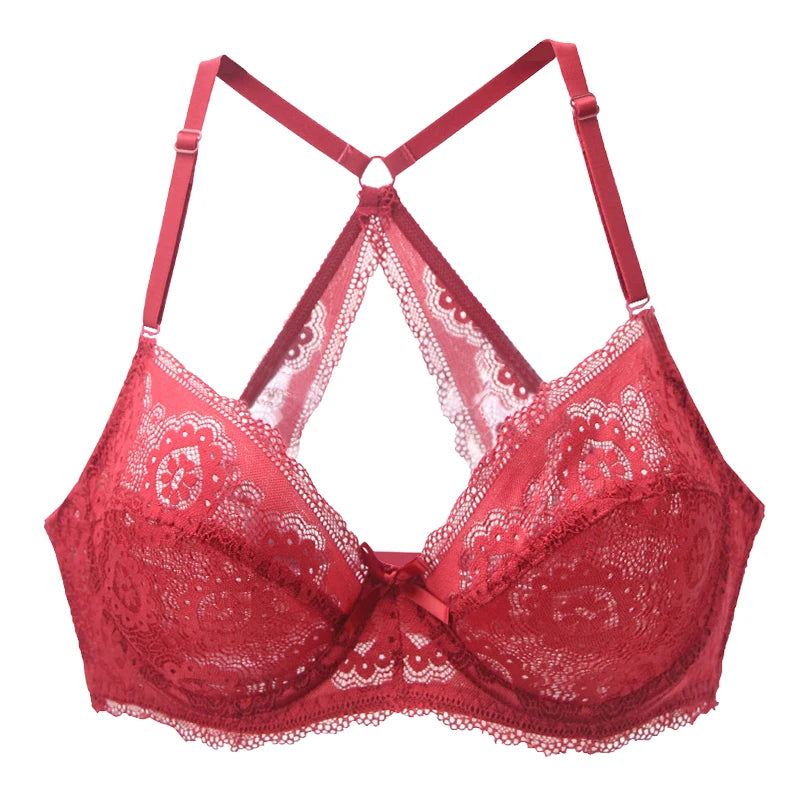 Underwire Embroidered Mesh Bralette | OWNLUXE