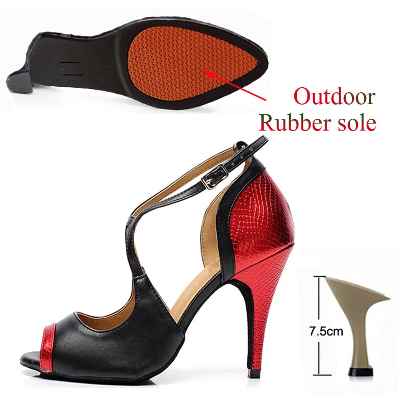 Latin & Tango Dance Shoes for Women – Satin High Heels