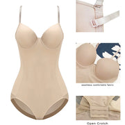 Medium Control Underwire Bodysuit Shaper with Cups