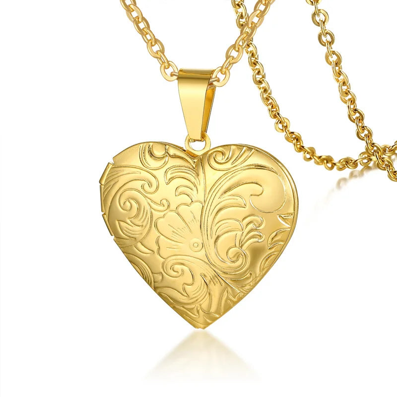 Stainless Steel Heart Locket – Personal Keepsake (Style 3) | OWNLUXE